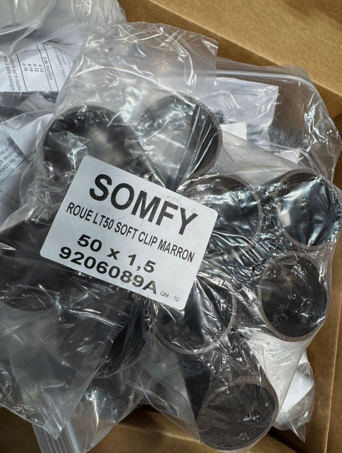2” (47mm) Round Drive Soft clip. SOMFY