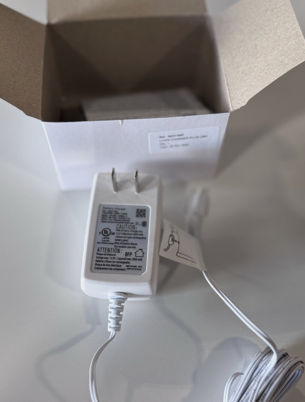 SOMFY Lithium-Ion Charger (V2 HEAD) – For WireFree & RTS Motor Packs