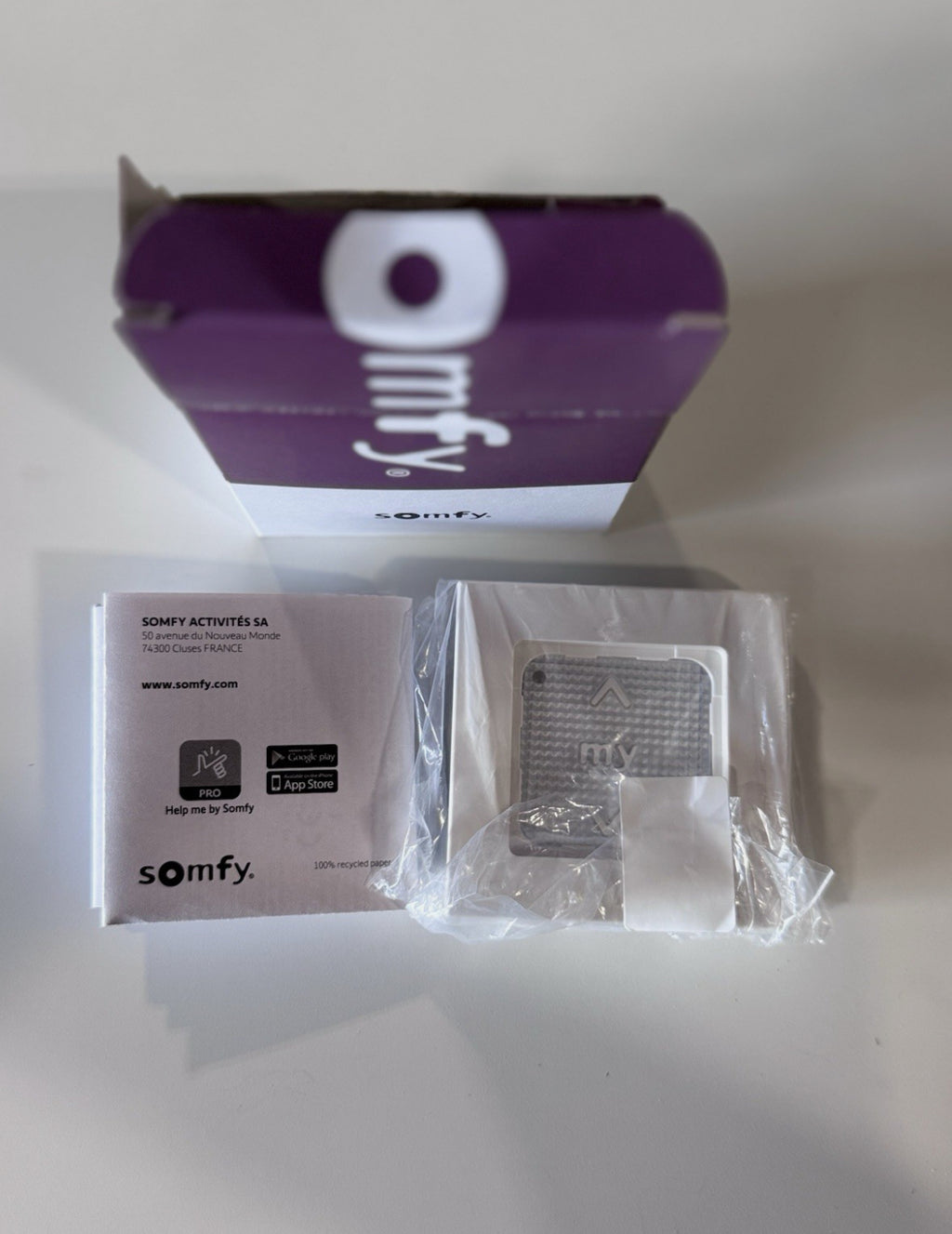 SOMFY SMOOVE 1 RTS II Wall Remote – 1 Channel | RTS + FR FCC Certified