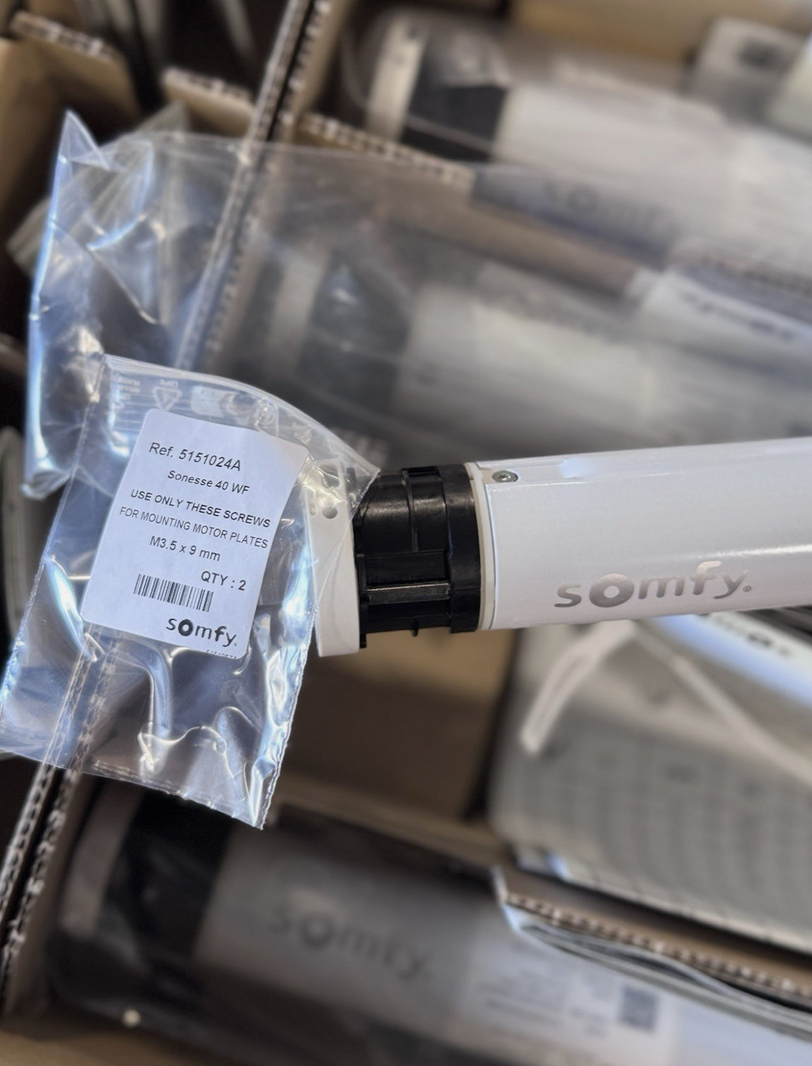 SOMFY ZIGBEE 40 HP Li-Ion – Rechargeable Quiet Motor for Blinds